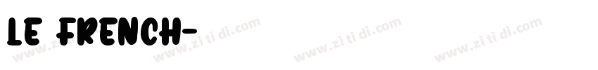 LE FRENCH字体转换